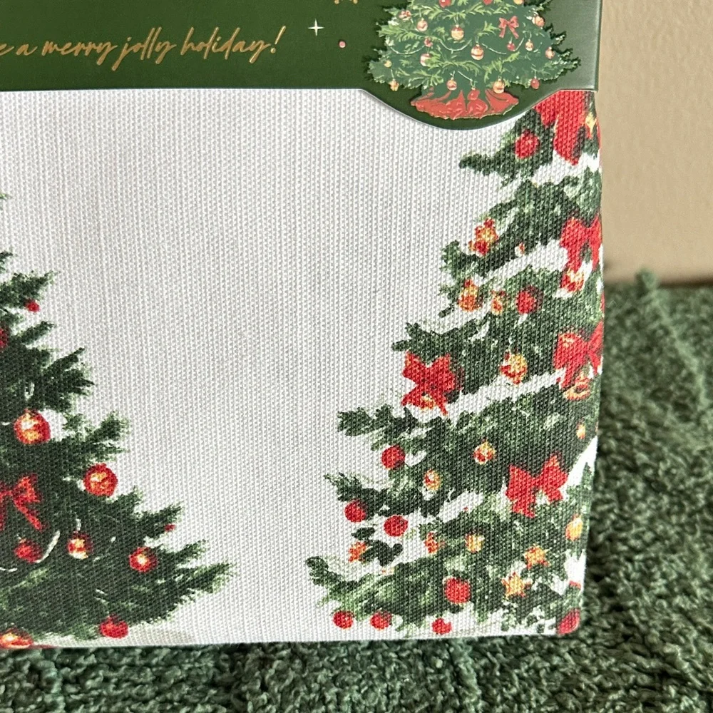 Envogue Holiday Christmas Tree 🎄 Shower Curtain Cotton Blend NEW!